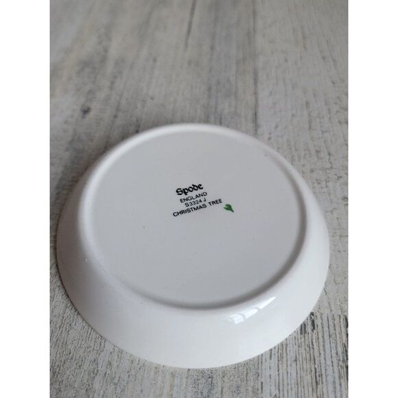 Spode 4" Christmas tree plate ceramic xmas - Picture 5 of 5